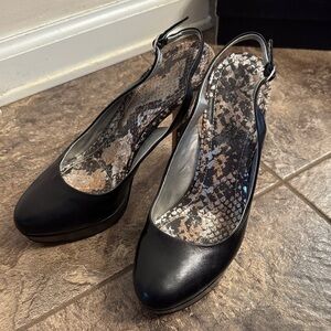 BCBGeneration Black Platform Heels